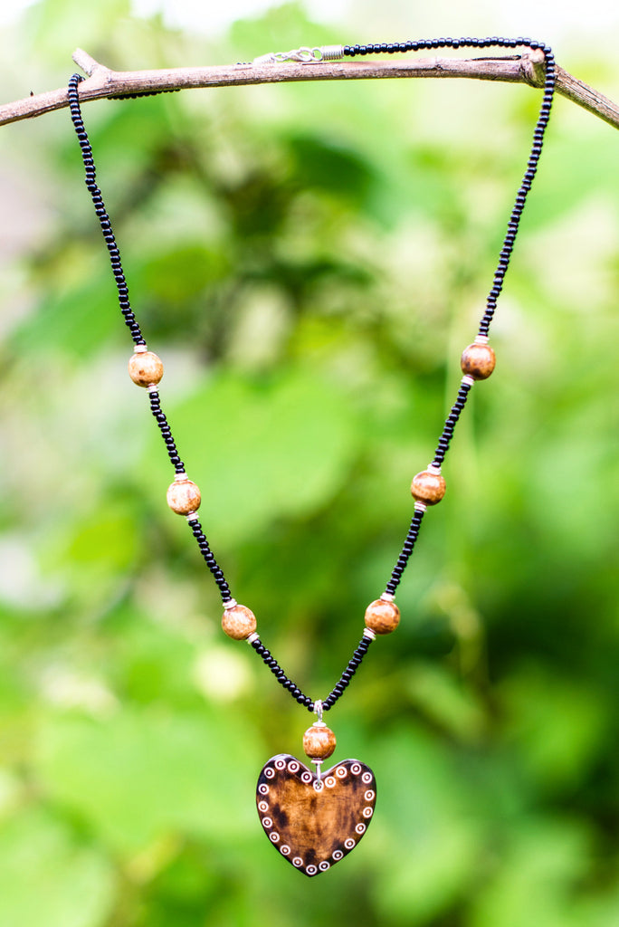 Mpenzi Necklace | Brown - Nyora Beads