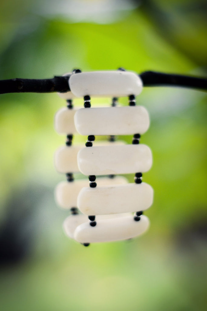Awori Bracelet | White - Nyora Beads