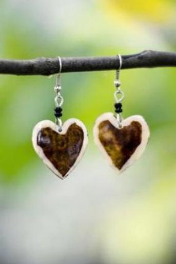 Heart Earrings from Kenya