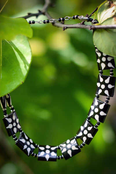 Amani Necklace | Black & White #2