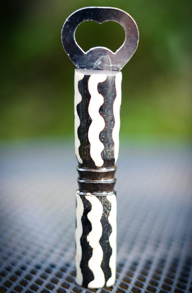 Bottle Opener | Black & White Style #2 - Nyora Beads