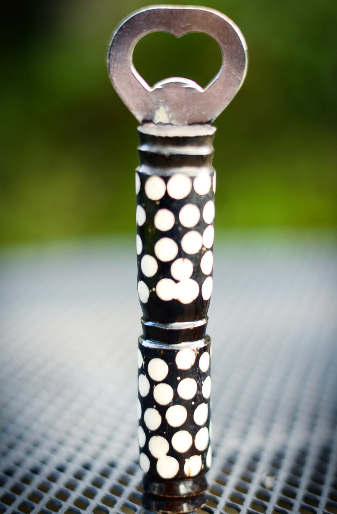 Bottle Opener | Black & White Style #1 - Nyora Beads