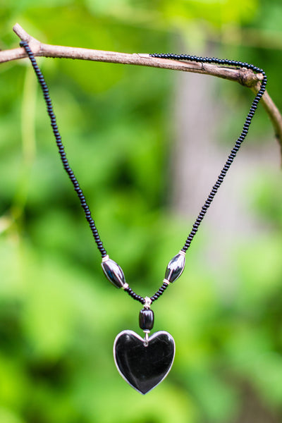 Mpenzi Necklace | Black - Nyora Beads