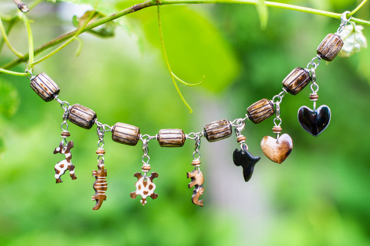 Charm Bracelet | Brown - Nyora Beads - 2